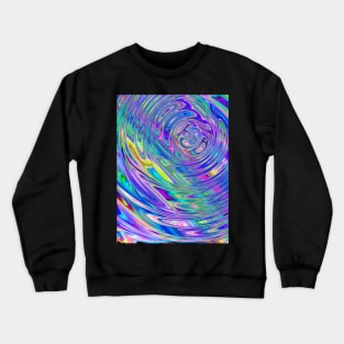 Psychedelic waves multicolored abstract Crewneck Sweatshirt